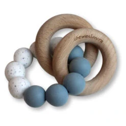 Chewie Basic Rammelaar Dusty Bleu / Wit Gritt