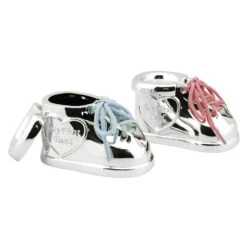 Zilverstad Tand/Haarlokdoos Schoentjes Verzilverd