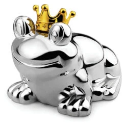 Zilverstad Spaarpot Kikker Verzilverd