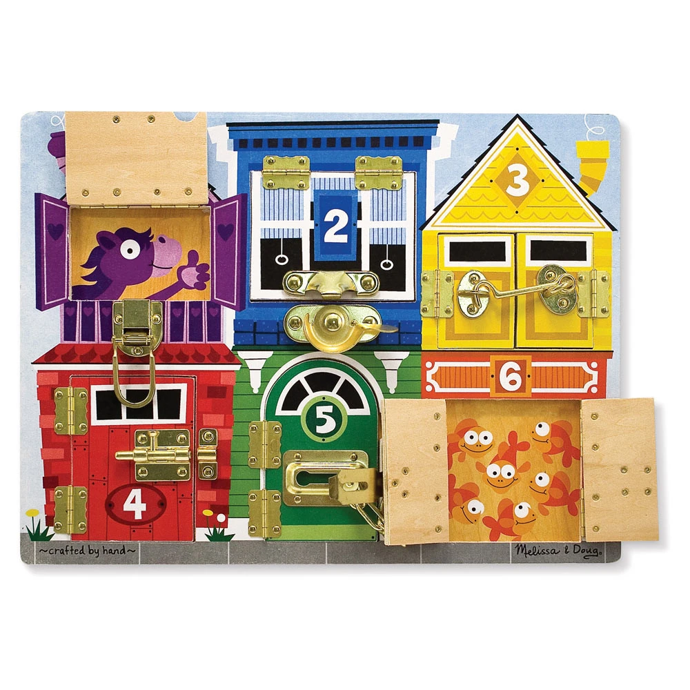 Melissa & Doug Speelbord Sloten En Grendels - Afbeelding 2