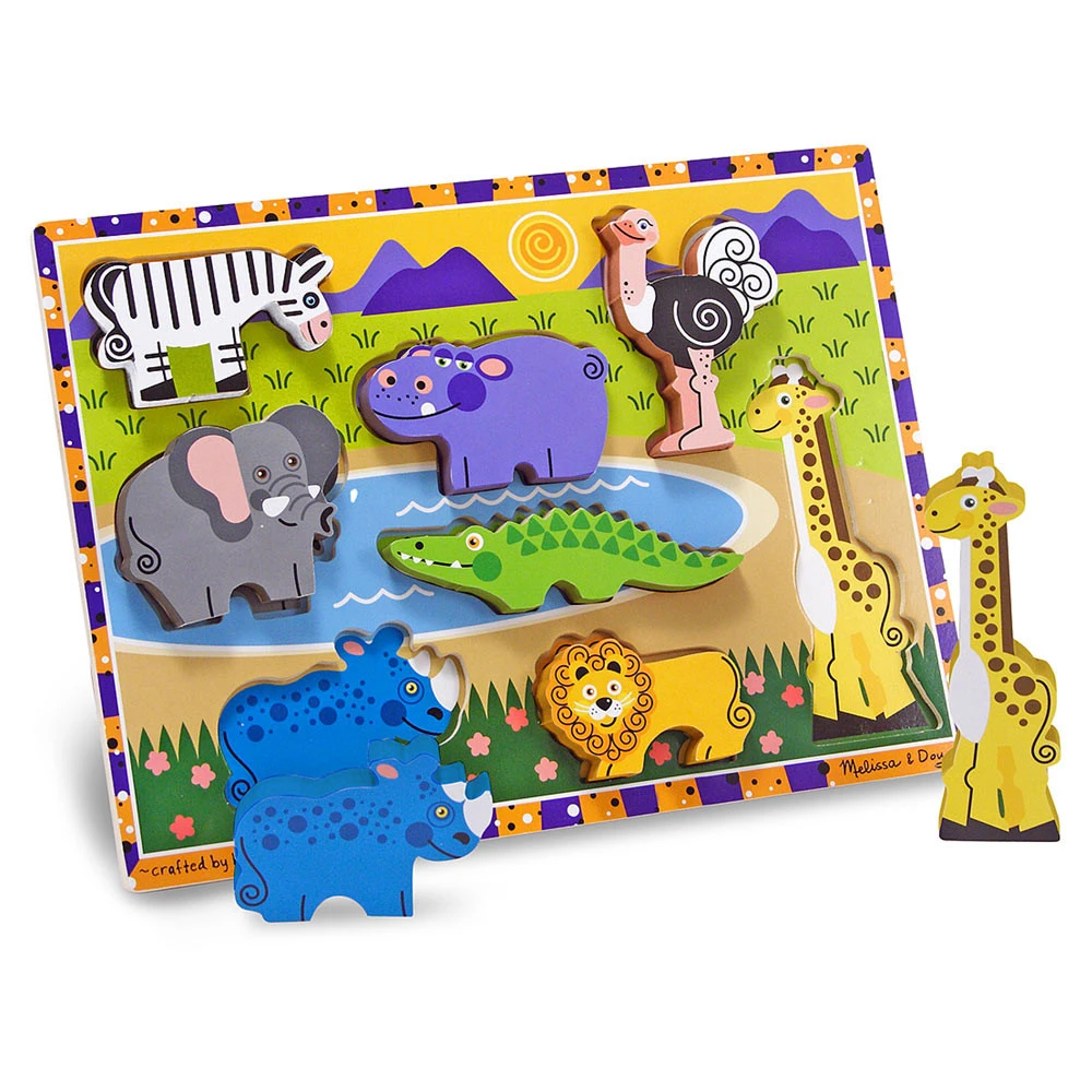 Melissa & Doug Houten Puzzel Safari - Afbeelding 2