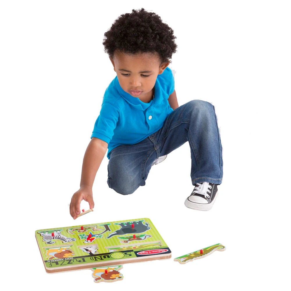 Melissa & Doug Geluidenpuzzel Dierentuindieren - Afbeelding 3