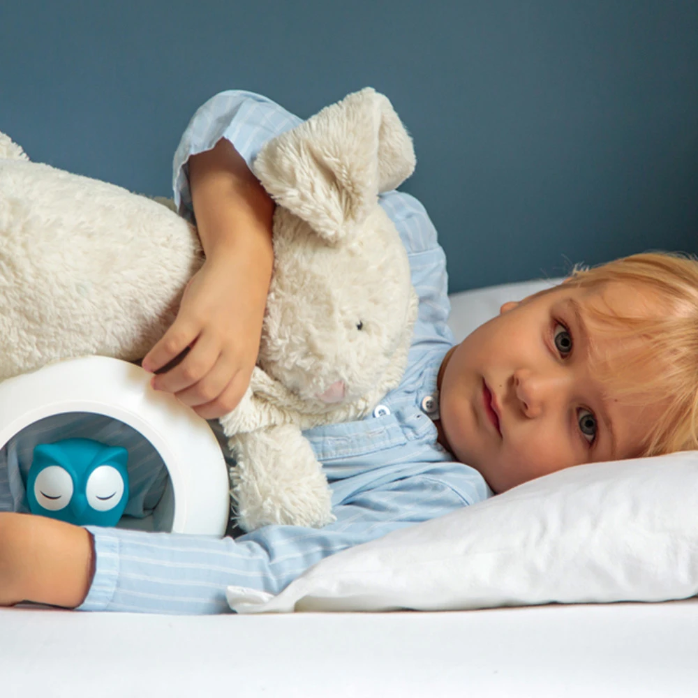 Zazu Nachtlampje Uil Blauw - Afbeelding 2