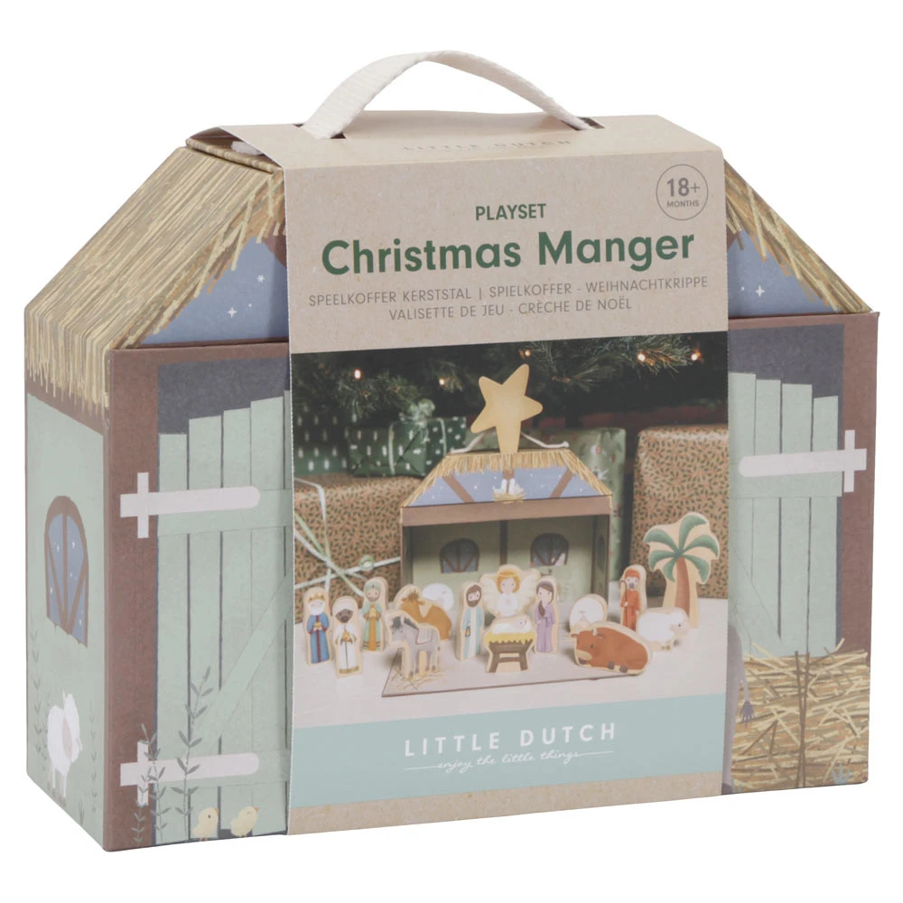 Little Dutch Speelkoffer Kerststal FSC - Afbeelding 2