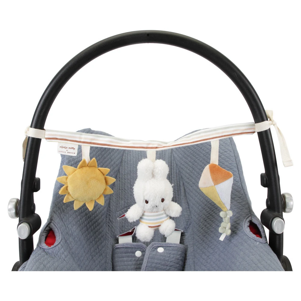 Nijntje X Little Dutch Vintage Sunny Stripes Autostoelspeeltje - Afbeelding 2
