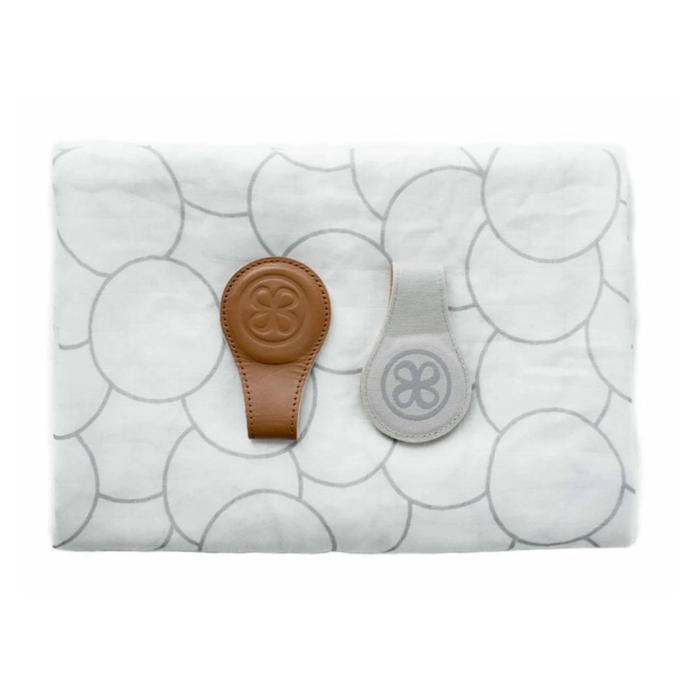 Cloby Set Swaddle Met Clips Brown - Afbeelding 2