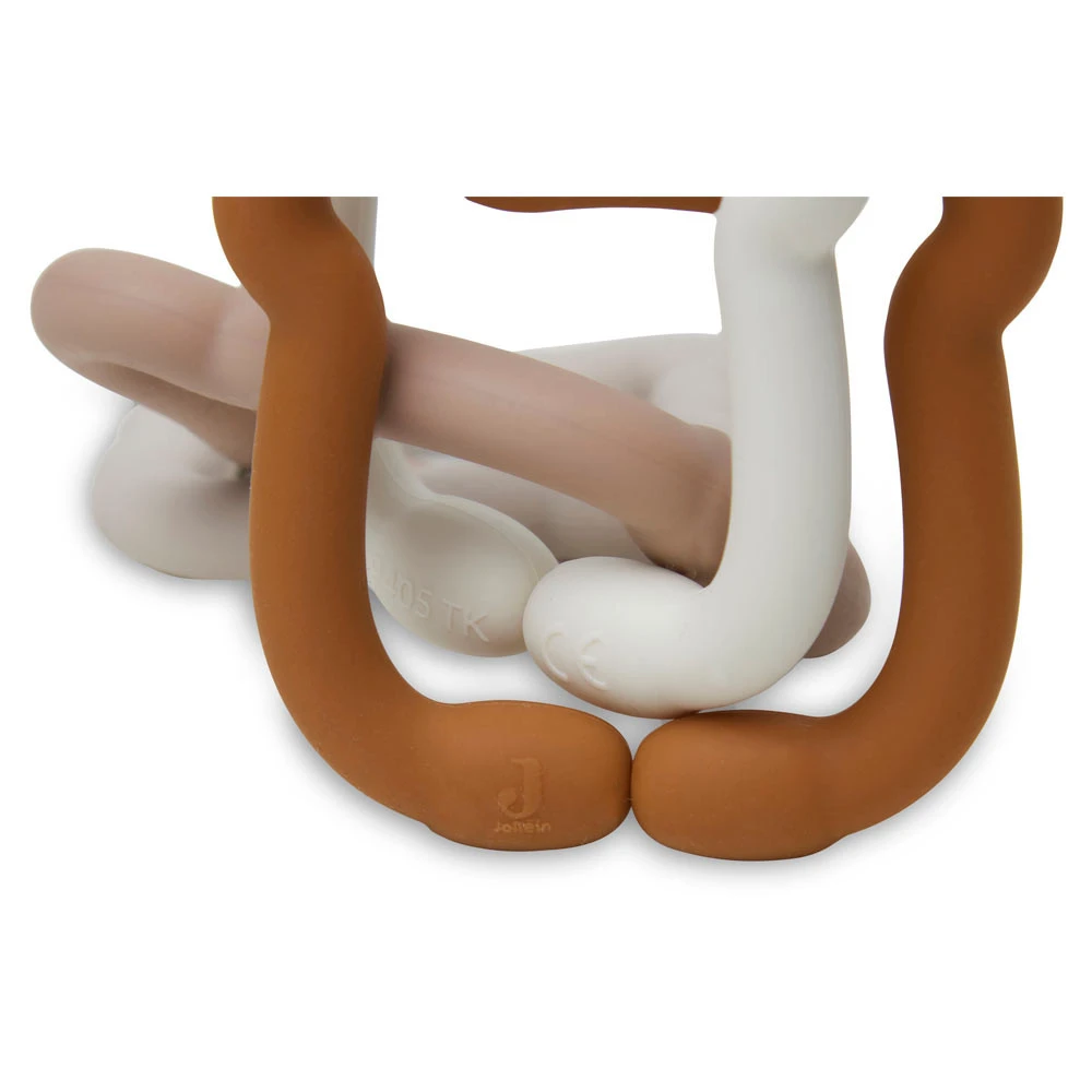 Jollein Speelgoed Ringen Silicone 20x7x1cm Teddy Bear - Afbeelding 2