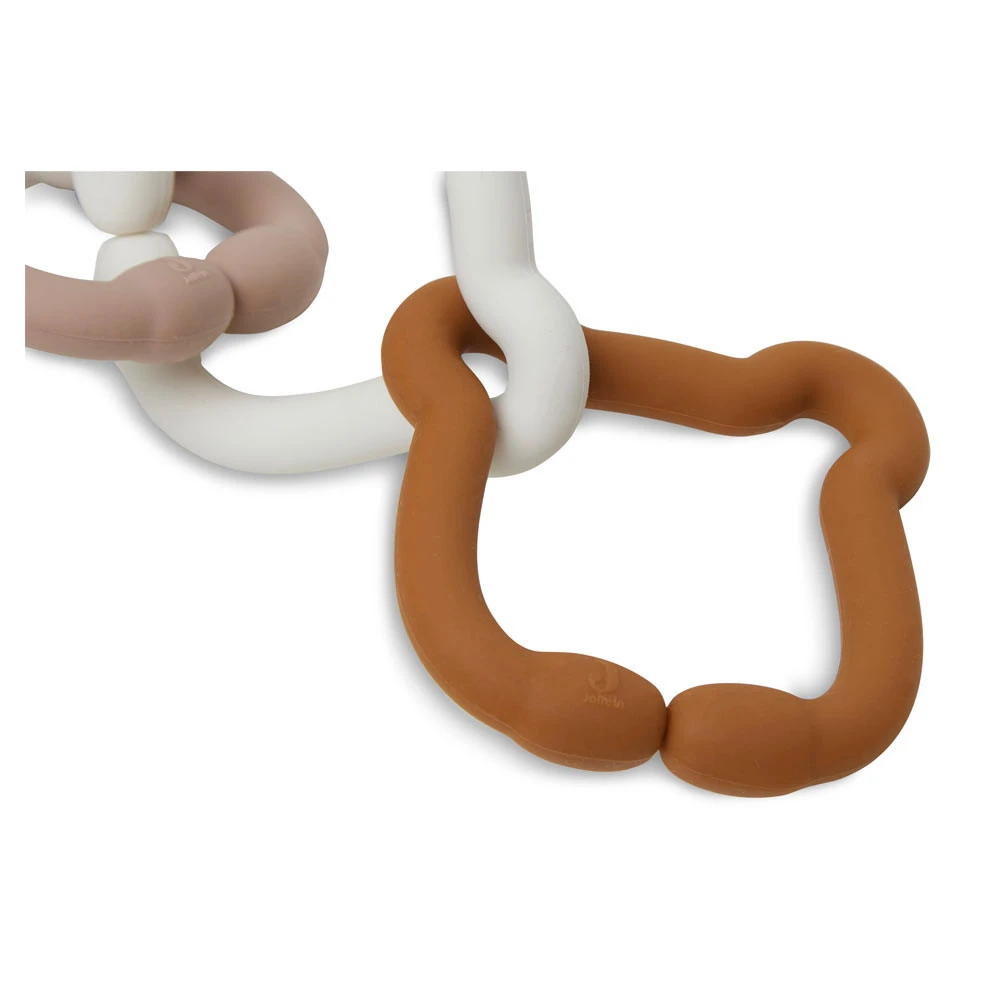 Jollein Speelgoed Ringen Silicone 20x7x1cm Teddy Bear - Afbeelding 3