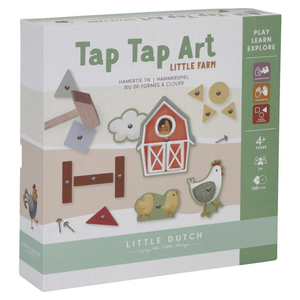 Little Dutch Hamertje Tik Little Farm FSC - Afbeelding 2