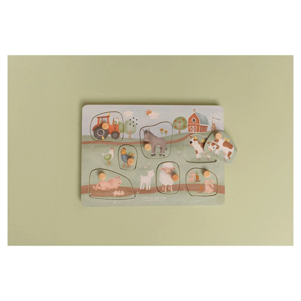 Little Dutch Geluidenpuzzel Little Farm FSC - Afbeelding 3