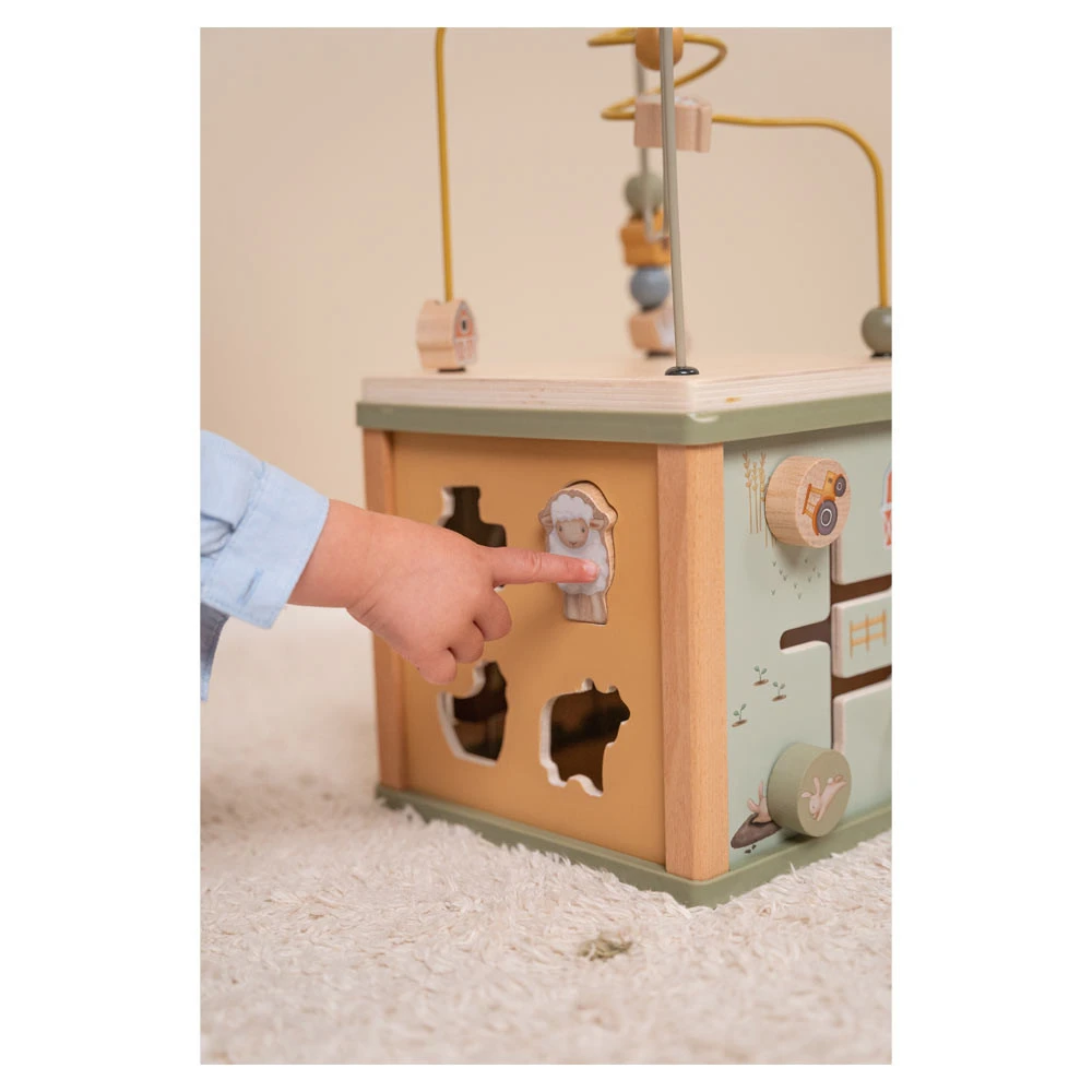 Little Dutch Activiteitenkubus Little Farm FSC - Afbeelding 2