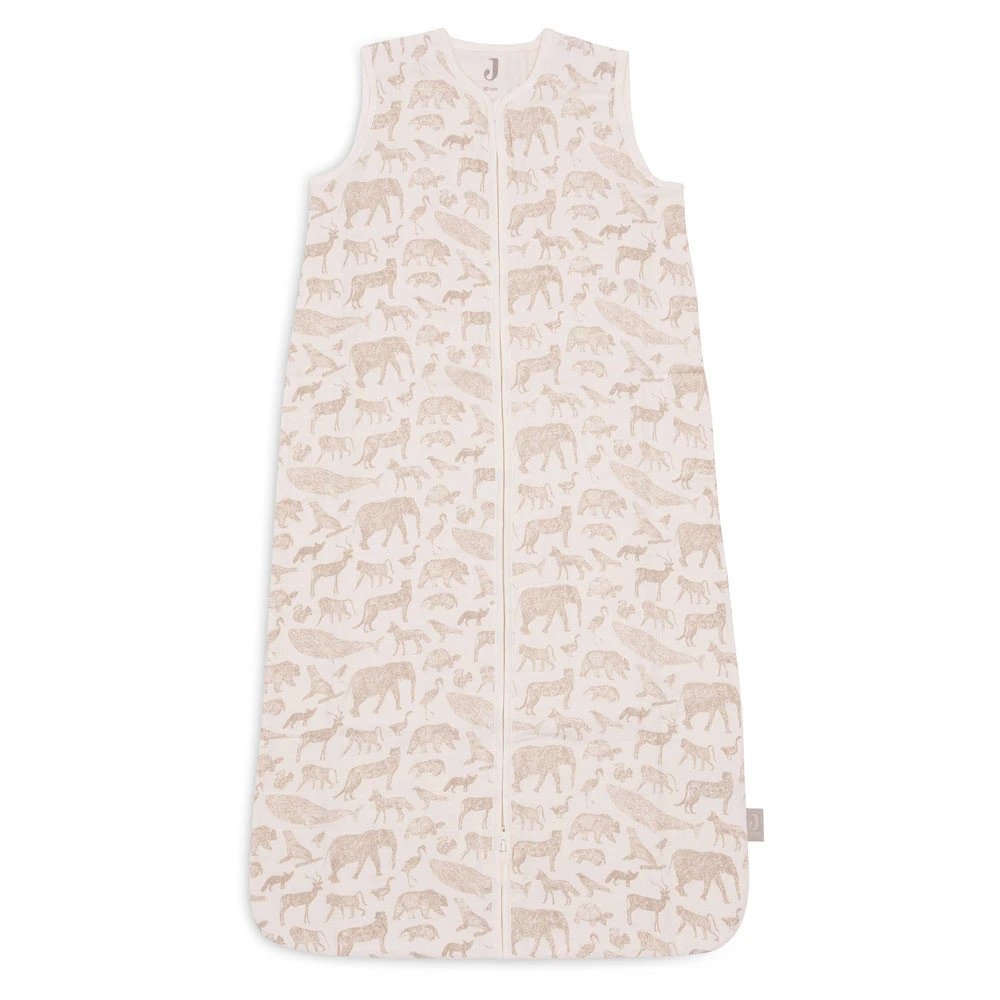 Jollein Hydrofiel Slaapzak 90 Cm Animals Nougat