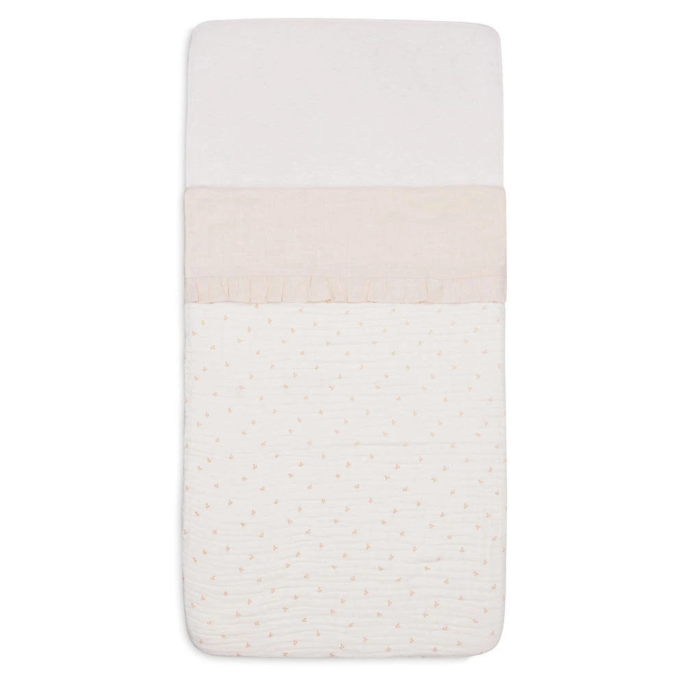 Jollein Ledikantlaken 120 X 150 Cm Ruffle Natural