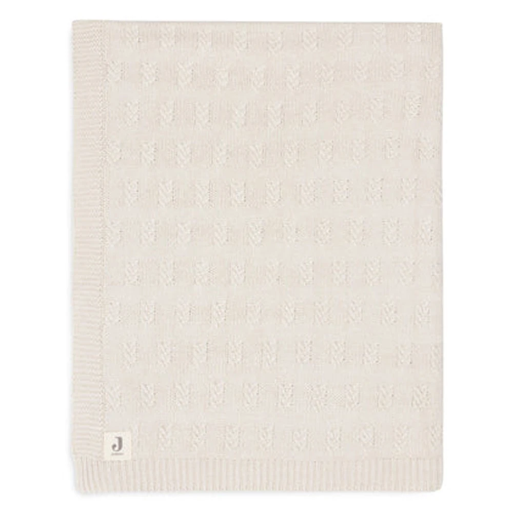Jollein Wiegdeken 75 X 100 Cm Grain Knit Oatmeal