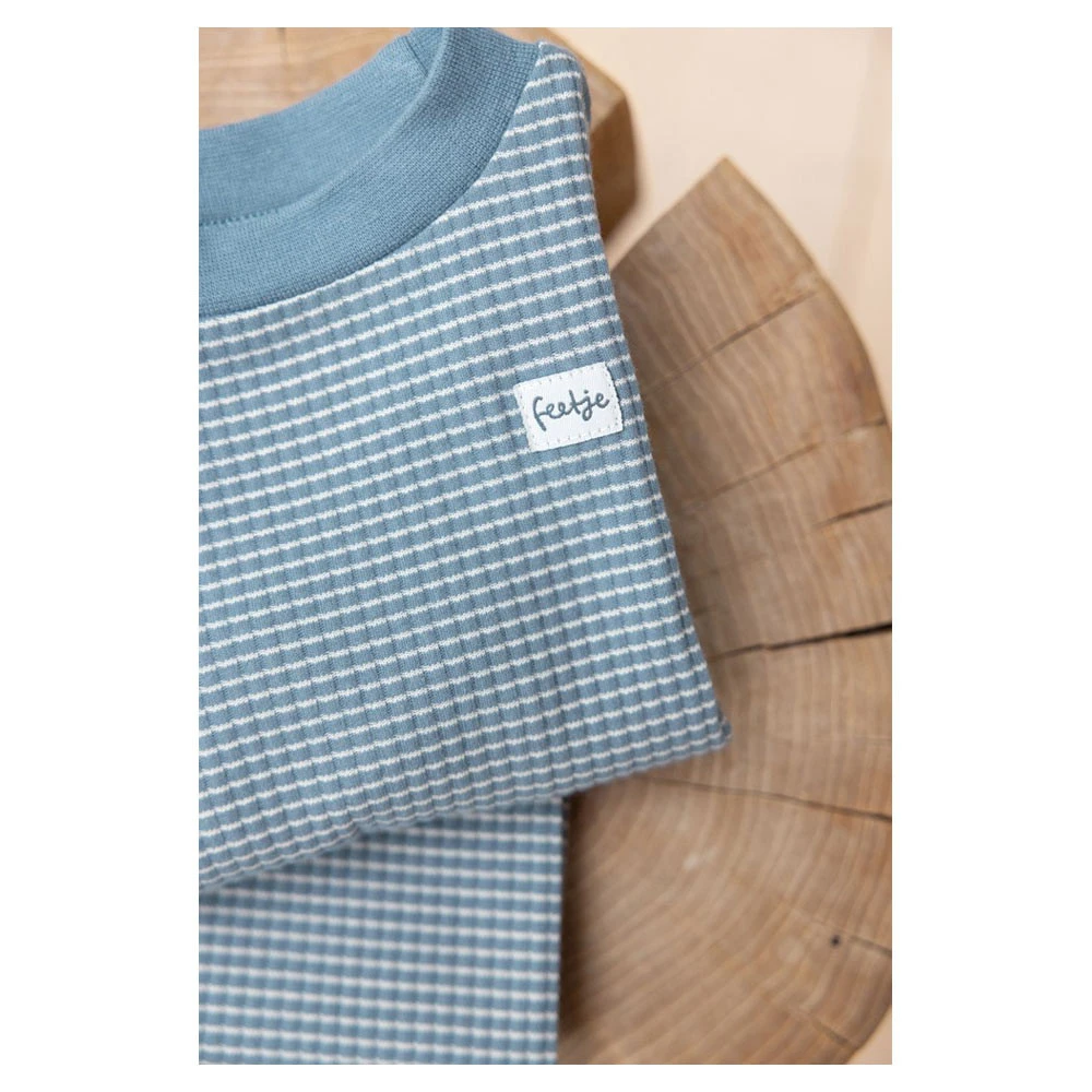 Feetje Pyjama Wafel IJsblauw - Afbeelding 2