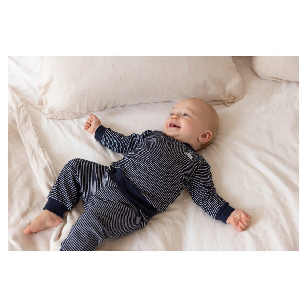 Feetje Pyjama Wafel Royal Blue - Afbeelding 2