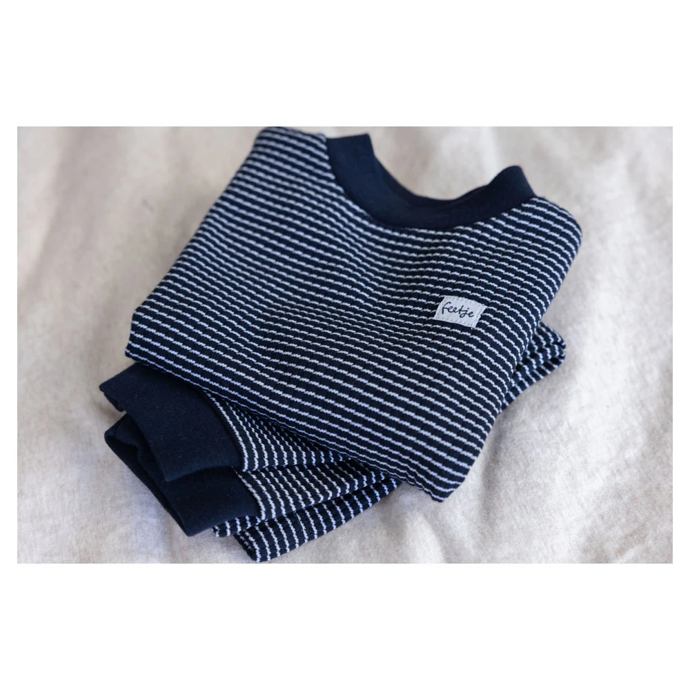 Feetje Pyjama Wafel Royal Blue - Afbeelding 5